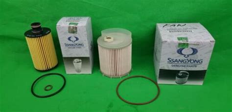 GENUINE SSANGYONG KORANDO SUV C200 2 0 L TD FILTER PACK OIL FUEL