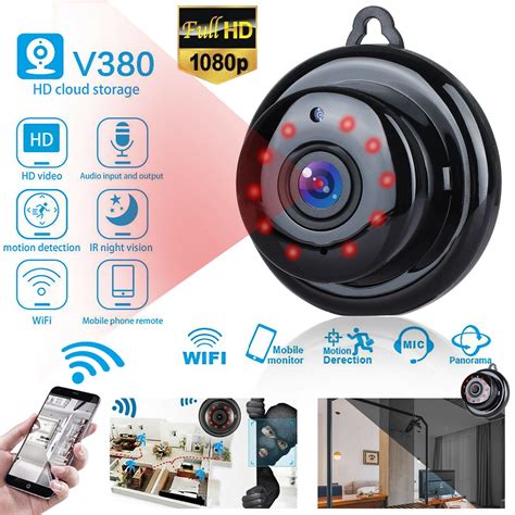 Mini Camera,1080P Full HD Wireless WiFi Camera with Audio and Video ...