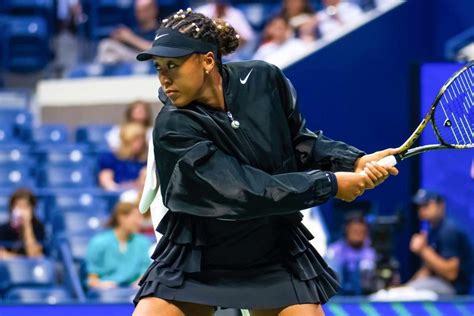 Naomi Osaka and Her Black Ruffled Nike Outfit Make Waves at US Open ...