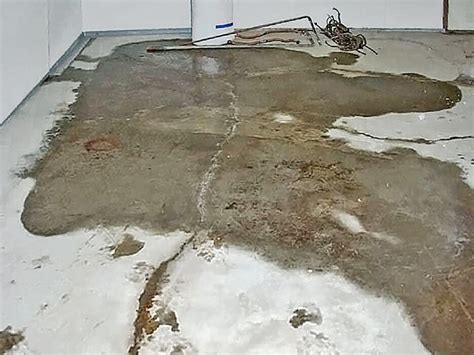 Water Coming Up Through Basement Concrete Floor Openbasement