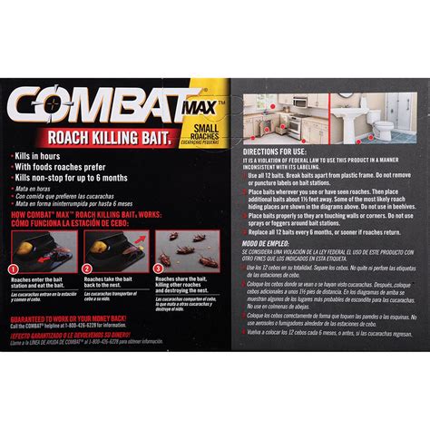 Combat Max Small Roach Killing Bait Stations 12 Ct