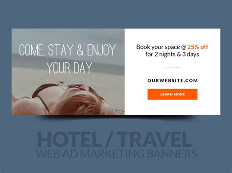 Hotel Travel Web Ad Marketing Banners By WebDuck On Dribbble