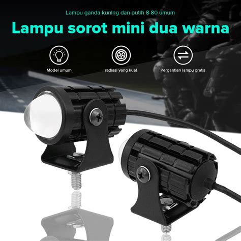 Jual Lampu Tembak Laser Led Mini 2 Warna Lampu Tembak Sorot Foglamp