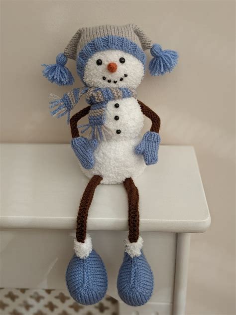 Snoel The Snowy Shelf Sitter Knitting Pattern PDF Digital Etsy