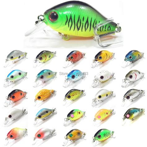 Pcs Mini Crank Lure Fishing Lure Minnow Lures Hook Crankbaits