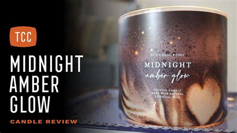 Midnight Amber Glow Candle Review Bath Body Works Youtube