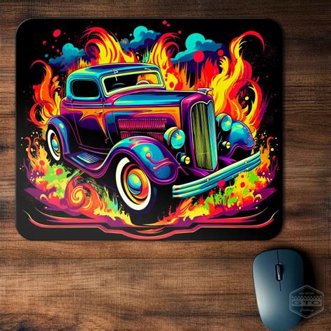 Hot Rod Vintage Mouse Pad