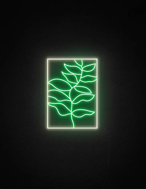 Leaf Painting Neon Sign – Add A Touch of Nature to Your Home