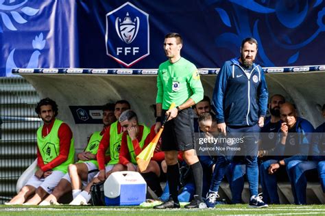 Loic Chabas Head Coach Of Grasse During The French Cup Match Between