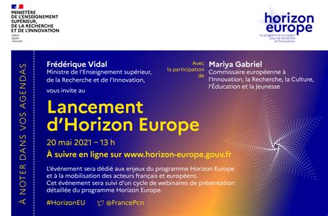 20 Mai 2021 13h Lancement Dhorizon Europe En Ligne Gip Ecofor