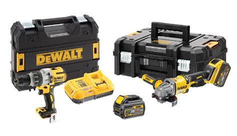 DEWALT Kit 2 Outils Perceuse Visseuse Percu XRP 18V Meuleuse XR