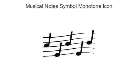 Musical Notes Symbol Monotone Icon In Powerpoint Pptx Png And Editable