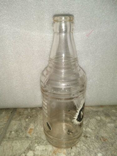 Vintage 1940 Nugget Soda Bottle Clear Glass Red Fox Providence Ri 12 Oz 3849485744