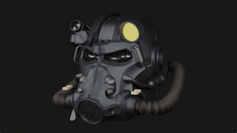 Obj File T Power Armor Helmet From Fallout D Print Object To