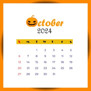 Plantilla De Dise O Creativo Del Calendario Mensual De Octubre De