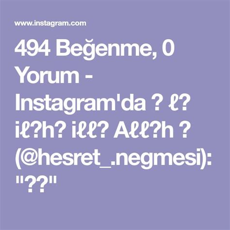 Be Enme Yorum Instagram Da I H I H Hesret