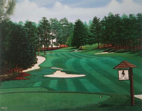 Golf Art Pinehurst No 2 4th Hole Print