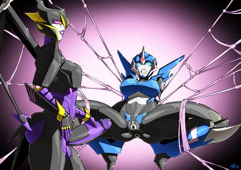 Rule 34 1futa 1girls Airachnid Anus Arcee Arcee Prime Areolae Arms Behind Back Ass Visible