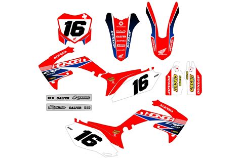 Honda Crf Graphic Kit Race Kitdeco Moto Fr