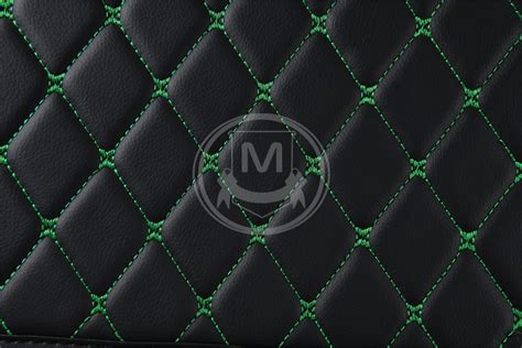 Shop Black With Green Diamond Car Floor Mat Online Manicci