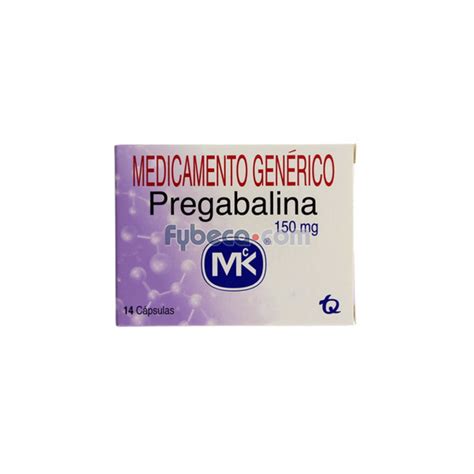 Pregabalina Mk Caps 150 Mg C 14 Suelta Fybeca