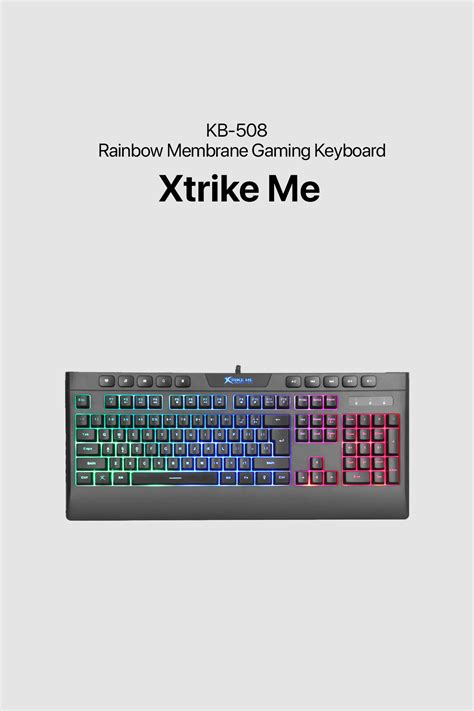 XTRIKE ME Rainbow Membrane Gaming Keyboard KB-508 – Black | Memoxpress ...