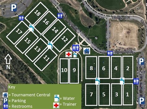 Celebration Park Soccer Field Map