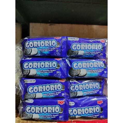 Jual Deo GoRioRio Biskuit Sandwich 1 Bungkus Isi 20 Pcs Shopee