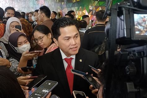 Masuk Bursa Cawapres Ganjar Dan Prabowo Erick Thohir Lanjut Kerja