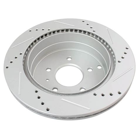 Trq Front Rear Performance Drilled Slotted Brake Rotor Posi