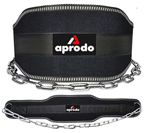 Buy Aprodo Sports Dip Belt With Steel Chain Inches Weighted Chain