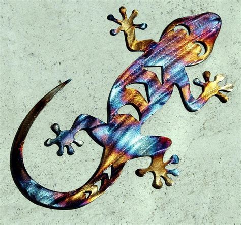 Gecko Humdinger Designs Metal Art Art Set Wall Art Decor