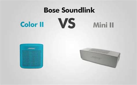 Bose Soundlink Color 2 vs Bose Soundlink Mini 2 - Arx Musica