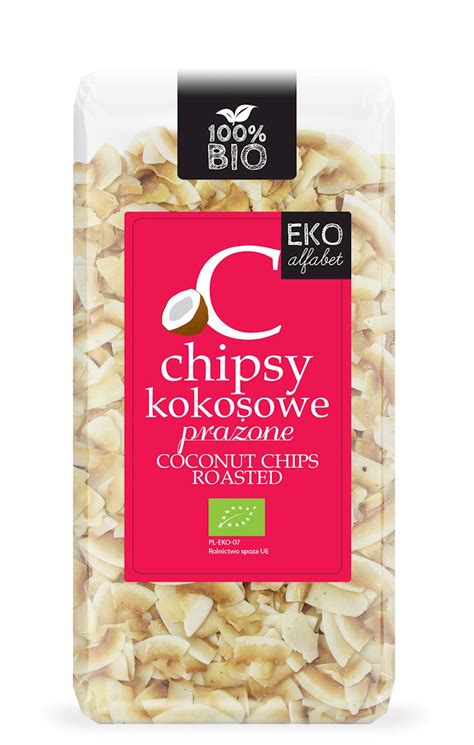 Eko Alfabet Chipsy kokosowe prażone 150 g Bio TaniaKsiazka pl