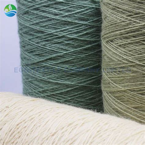 Solid Color Pure Nz Wool Woollen Spun Natural Carpet Yarns China