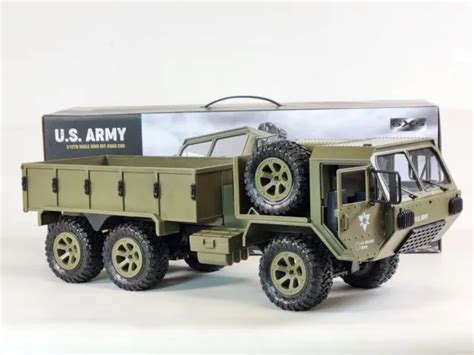 RC MILITARY TRUCK 6WD Rechargeable 2 4GHz Remote Control Army Car Tank