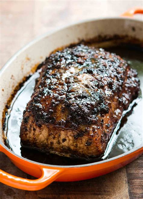 Balsamic Glazed Pork Loin Recipe Pork Glaze Pork Pork Loin