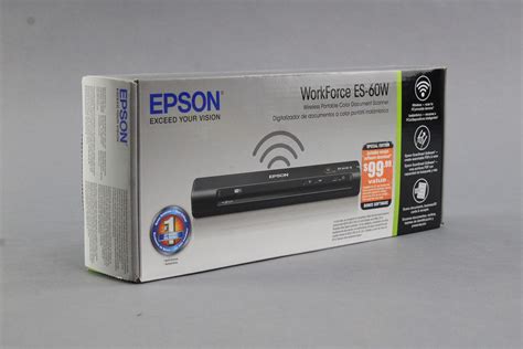 Epson WorkForce ES-60W Wireless Portable Document Scanner-NEW - Walmart ...