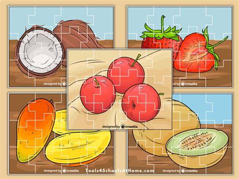 12 Printable Fruit Jigsaw Puzzles & Miniature Storage Boxes - Etsy