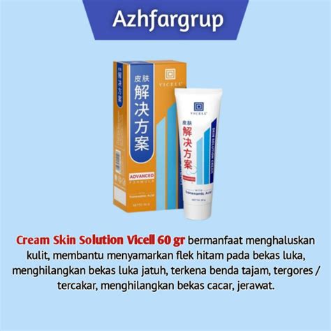 Jual Cream Skin Solution Vicell Gr Menghilangkan Bekas Gatal