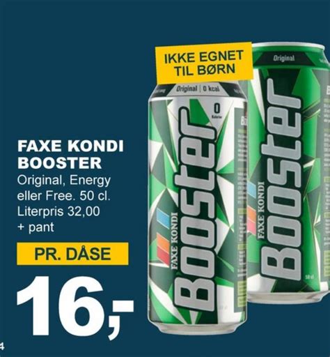 Faxe Kondi Booster Energidrik Let Køb november 2023 Alle Tilbudsavis