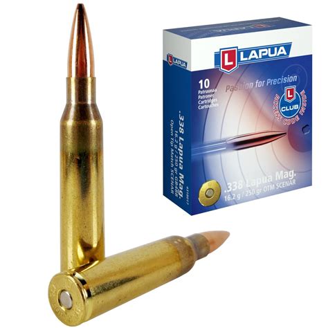 Náboj Lapua 338 Lapua Magnum Scenar Gb488 Otm 1620g 250gr