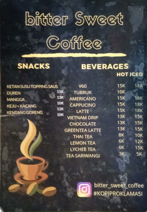 Bitter Sweet Coffee Terdekat Restoran Dan Tempat Makan Minuman