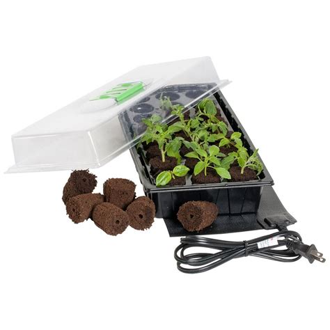 Hydrofarm Jump Start 24 Cell Mini Germination Station And Heat Mat