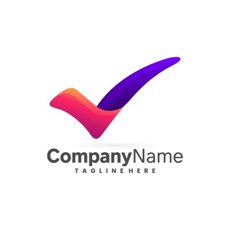 file check logo design royalty  vector image