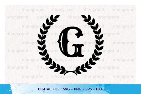 Monogram Alphabet G Vintage Graphic By Nhongrand · Creative Fabrica