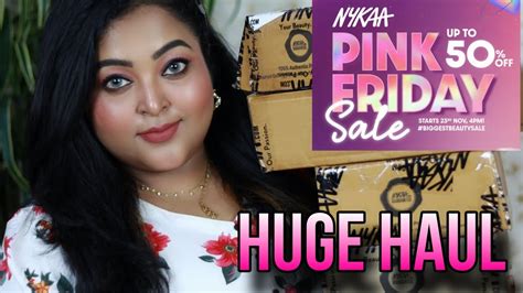 NYKAA PINK FRIDAY SALE HAUL HUGE DRUGSTORE HAUL Makeup Skincare