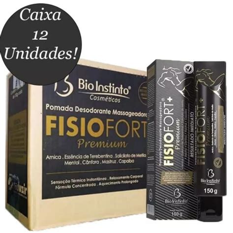 Kit Pomada Massageadora Fisiofort Premium Bio Instinto G Shopee