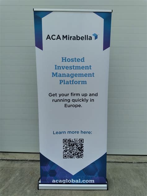 ACA Compliance Group ACA Mirabella Banner Stand Flywheel Brands Inc