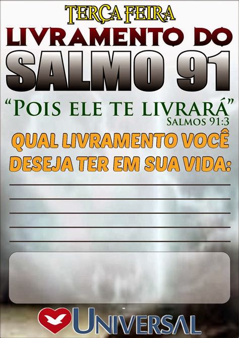 Frases FJU PA TERÇA FEIRA DO LIVRAMENTO DO SALMO 91